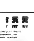 36 Inch Cane Bolt Gate Drop Pin And Drop Rod set with brackets and screws, heavy duty steel for single open doors.