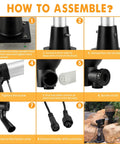 Step-by-step assembly instructions for Set It And Forget It Vacation Ready Automatic Pond Feeder with LCD controller.
