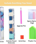 Pink Book Shop Diamond Painting Kit For Adults Dope 5D Full Round Drill Diamond Art Craft Set with canvas and tools