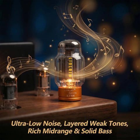 KT88 Vacuum Tubes Matched Pair 2 Pack Aurora Series Audio Tubes With High Purity Ceramic Supports Low Leakage Carbon Coated Plate
