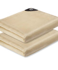 Two Pack 4x6 Ft Welding Blankets, Beefy Heavy Duty Fiberglass Heat Resistant Fabric That Withstands Up To 1022F, folded view