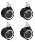 Replacement Luggage Wheels For Specific Suitcase Model Black Color Not Compatible With Other Brands Easy Quick Installation No Tools Required Durable Rolling Wheels For Smooth Quiet Travel