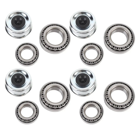 4 Pack Marine Trailer Wheel Hub Kit With Cr Steel Alloy Bearings 15123 15245 25520 And Seals 21333TB 22333TB components displayed