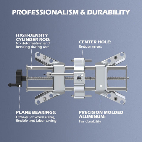Beefy Wheel Alignment Clamp Tool With Magnetic Adapter For 12 To 25 Inch Rims Universal Clamp in precision molded aluminum