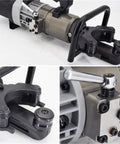 Heavy Duty Electric Hydraulic Rebar Bender And Fast Steel Bar Cutter Portable Rig For Quick Bending Straightening features detailed components.