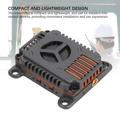 5.8GHz VTX With 25mW To 3W Output 48 Channels Beefy Switchable Power Long Range FPV Video Transmitter, compact design