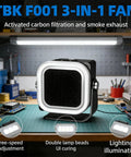 Portable Solder Fume Extractor With 15,000 RPM Motor USB C Charging LED Light for electronics work and DIY soldering