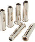 Six Spare Pellet Shells for .177 Cal Air Pistol Revolver, Easy Load Casings, Silver Finish Pack
