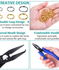 Split Rings For Jewelry Making Kit With 700 Pieces And Pliers, Assorted Colors And Sizes Jump Rings For Necklaces And Bracelets