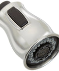 Leland Wand Assembly For Pull-Down Kitchen Faucets 1.5 GPM Arctic Stainless Replacement Part, close-up on spray nozzle