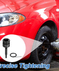 Three Piece 1/2 Inch Drive Torx T30 Socket Set used for car wheel fastening, includes Cotter Pins and O Rings, garage workshop use