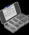 M2 Self Tapping Screws Assortment Kit 800Pcs 8 Sizes 4mm To 20mm cross drive pan head plated carbon steel open box