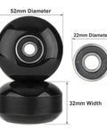 4 Pack 52mm Skateboard Wheels With Bearings 95A Hardness Durable Street Trick Wheels For Street Skating Longboard Cruiser Set