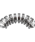 Roadformer 2-inch worm-gear hose clamps set, stainless steel, 1/2-inch band, SAE 32, 10-pack