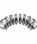 Beefed Up Stainless Steel 1 Inch Worm Gear Hose Clamp SAE 16 Size With Half Inch Band Width Fits 19 To 38 Millimeters Hoses Pack Of 10