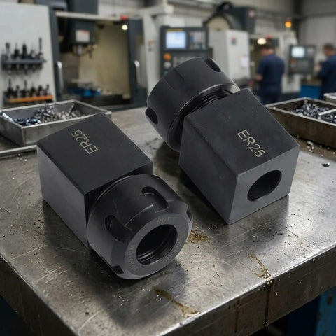 Versatile Collet Chuck Kit For CNC Lathe And Engraving, Includes Square And Hex Clamp Seats, Heavy Duty 40CR Carbon Steel Build