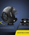 Close-up of 4 Inch Yellow LED Pods Dual Pack 60W Flood And Spot Combo with adjustable 45-degree angle and die-cast aluminum housing.