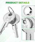Top Shelf 25 Pack Of Ezgo Golf Cart Keys Delivering Straight Up Factory Ignition Cuts That Slide Right Into Txt Rxv Models From 1981 Forward For No Sweat Storage Solutions And Smooth Weekend Cruiser Operations. Close-up of EZGO golf cart keys with metal design and keyring.