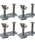 T Track Hold Down Clamps M6 Set For CNC Router 3018 Pro And Milling Jigs, aluminum clamps for table saw, 4-piece kit