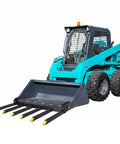 Heavy Duty Clamp On Debris Forks For 60 Inch Buckets, 4000 Lb Capacity Pallet Fork Attachments For Loader, Skid Steer, Tractor