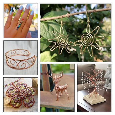 Raw Copper Jewelry Wire 22 Gauge 0.6mm 18m Per Roll Soft Round Beading Wire For DIY Jewelry Making And Stringing Spool 59.06 Feet