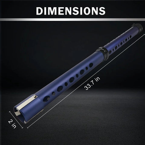 Premium Aluminum Alloy Golf Ball Retriever With Shag Tube Holds 20 Balls, Lightweight Rustproof Ball Picker Upper dimensions
