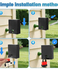 Water Spigot Lock With Adjustable Design Tough Universal Fit For All Standard Hose Bibs No Tools Required Easy Install Instruction.