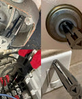 7 Point 5 Inch Stripped Screw Extractor Needle Nose Pliers Made In Japan for removing damaged fasteners in tight spaces.