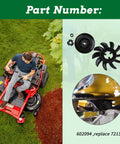 Fan and Pulley Kit for Hustler Raptor and Raptor SD Ride-On Mowers, Replaces 72134, Fits Left and Right Transmission System