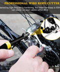 Beefy Heavy Duty Wire Rope Cutter Pliers 7.5 Inch Stainless Steel Aircraft Grade Blade used on bike brake cable