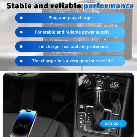 5V Car Charger With USB Port For Rand McNally GPS TND Tablet 85 740 750 And OverDryve 7 8 Pro RV Truck GPS Systems Includes Magnetic Slice Mount Replacement AC Adapter for reliable power supply and stable performance.
