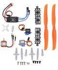 A2212 1400KV Brushless RC Plane Motor Kit With 30A ESC And SG90 Servos for Remote Control Aircraft, propellers, hardware.