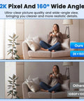 Comparison of 2K pixel and 160° wide angle for Stealth Mode Wireless Charger Packed With A Hidden 2K Spy Camera.