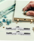 4 Pack 90 Degree Folding Cabinet Door Hinges For Corner Cabinets, assembly of hidden soft close brackets on cold rolled steel part