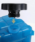 Two Pack Heavy Duty Coolant Reservoir Caps With Leak Proof Seal For Smooth Oem 68442532aa Swap shown above coolant bottle opening.