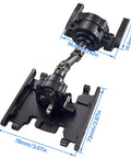 Front Planetary Gearbox And Transfer Case Skid Plate Set With Short Drive Shaft For 1x10 RC Crawler SCX10 II Chassis Black Upgrade