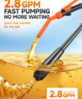 Grab And Go Portable Electric Fuel Transfer Pump Cordless Gas Siphon Battery Operated Fuel Dispenser with liquid flowing fast.