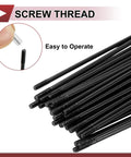 38 Piece 14G Bicycle Spokes 278mm Carbon Steel Black Finish Set For Wheel Repair And Assembly Durable Universal Bike Spokes