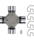 Beefed Up Greaseable Universal Joint For Ford F 150 Truck Heavy Duty U Joint Replacement with components and fittings shown