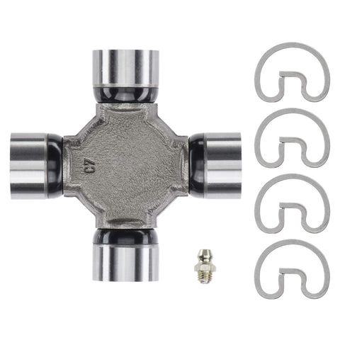 Beefed Up Greaseable Universal Joint For Ford F 150 Truck Heavy Duty U Joint Replacement with components and fittings shown