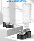 2.5 Gallon Automatic Dog Water Dispenser With Wide Mouth For Easy Cleaning And Removable Stainless Steel Bowl on display