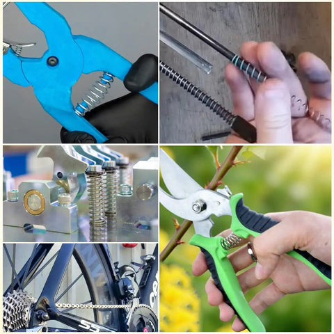 Durable Carbon Steel Compression Spring With 0.8mm Wire, 10mm Outer Diameter, And 300mm Length Perfect For Small DIY Repairs, Pen Fixes, And Home Shop Assortment Kits That Get Stuff Done Right Now on repair tools and pruners