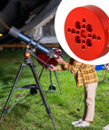 Rock Solid Metal Telescope Mount Bracket With Sturdy Saddle Clamp For Easy Astronomy Setup in use during a field observatory.