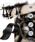Game Changing Motorcycle Throttle Assist For 7/8 Inch Handlebars With Cruise Control Aid Black Accelerator Rest viewed from above.