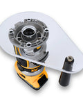 6X9 Router Base Plate In Clear Acrylic Sets A Dead On Fit For Dewalt Dwp611 And Dcw600b with a router tool.