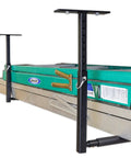 Overhead Ladder Rack Ceiling Mount For Garage Storage Holds Ladders Up To 75 Lbs Adjustable Height From 12 To 20 Inches