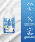 White Appliance Touch Up Paint Pen Enamel High Gloss Acrylic Scratch Repair For Refrigerators Metal Porcelain And Enamel Surfaces Quick Dry Water Resistant Precise Application Ideal For Dishwashers Dryers Microwaves Washers And More 1.5oz