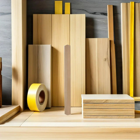 Heavy Duty L Shaped Cardboard Corner Protectors Set Of 20 Pcs Wall Edge Guards in wooden background display