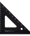 150mm CNC Aluminum Triangle Square For Rafter And Framing Layout Precise 90 Degree Marking Tool, black with white markings