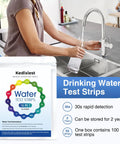 16 In 1 Home Water Test Strips Kit For Tap And Well Water Detect Lead Iron Manganese Nitrate Nitrite Chlorine Fluoride Mercury